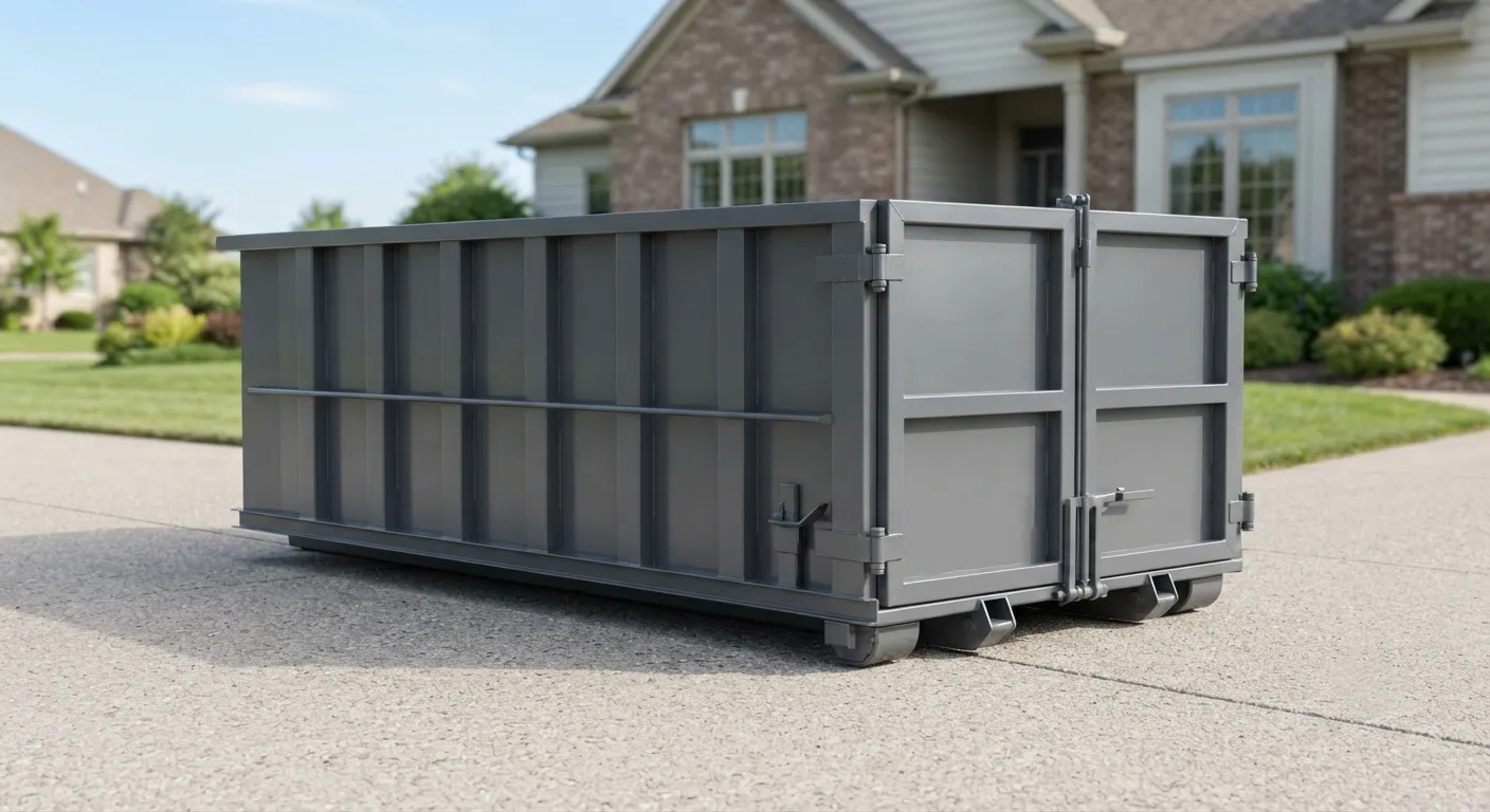 10 yard dumpster rental from our Pflugerville fleet